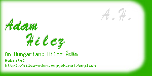 adam hilcz business card
