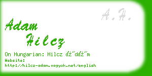adam hilcz business card
